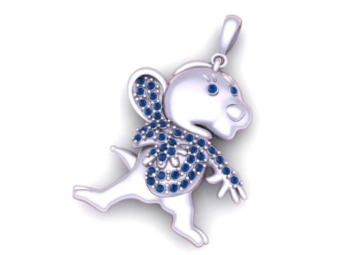 Cute Cartoon Pendant 3D Printable Model 3D Print Model
