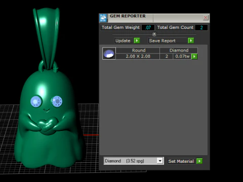 Cute Ghost Pendant 3D Printable Model 3D Print Model