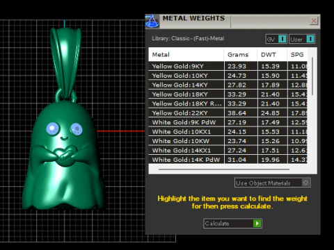 Cute Ghost Pendant 3D Printable Model 3D Print Model