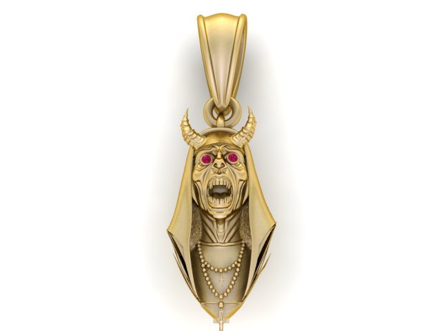 Model Cetak 3D Liontin Imam Gelap Model Cetak 3D .c4d .max .obj .3ds .fbx .stl .blend 