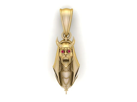 Dark Priest Pendant 3D Printable Model 3D Print Model