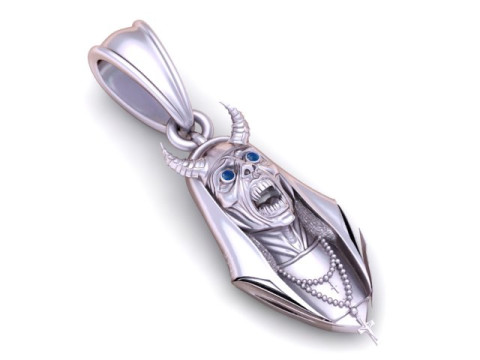 Model Cetak 3D Liontin Imam Gelap Model Cetak 3D