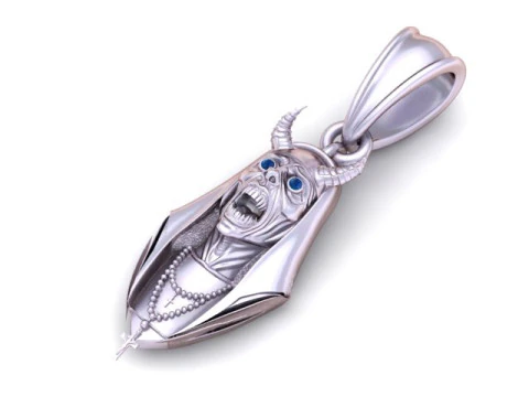 Dark Priest Pendant 3D Printable Model 3D Print Model