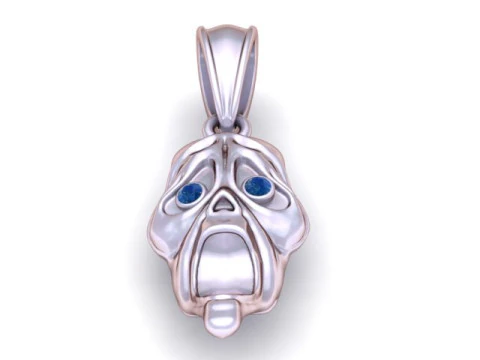 Horror Mask Pendant 3D Printable Model 3D Print Model