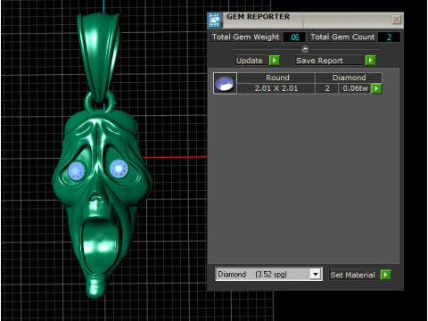 Horror Mask Pendant 3D Printable Model 3D Print Model
