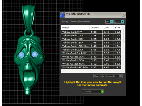 Horror Mask Pendant 3D Printable Model 3D Print Model
