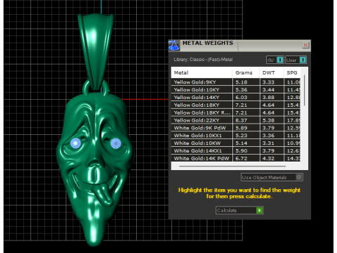 融化的面具吊坠 3D 打印模型 3D 打印模型