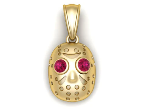 Zawieszka z maską w kropki Model do druku 3D Model do druku 3D