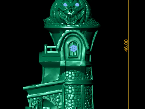 Enchanted Tower Sculpture 3D Printable Model 3D Print Model