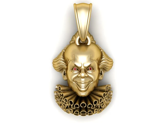 Evil Clown Pendant 3D Printable Model 3D Print Model .c4d .max .obj .3ds .fbx .stl .blend 