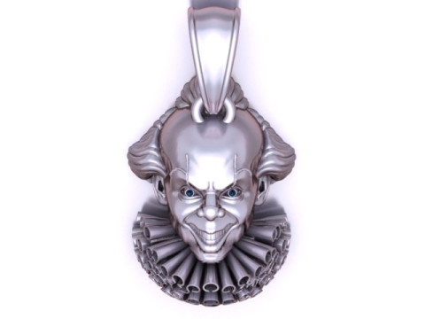 Злий клоун-кулон 3D модель для друку 3D Принт Модель