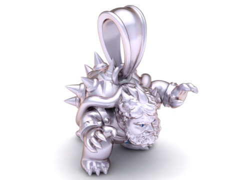 Modello stampabile 3D con pendente Monster Warrior Modello di stampa 3D