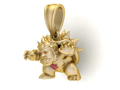 Monster Warrior Pendant 3D Printable Model 3D Print Model