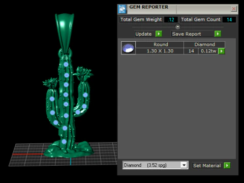 Cactus Pendant 3D Printable Model 3D Print Model