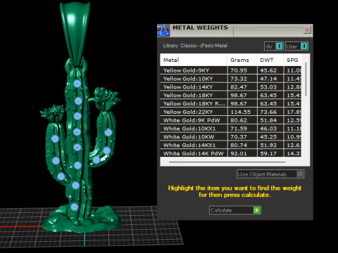 Cactus Pendant 3D Printable Model 3D Print Model