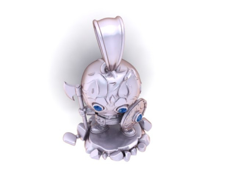 Mini-Ritter-Krieger-Anhänger, 3D-druckbares Modell 3D Druckmodell