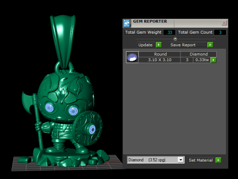 Mini-Ritter-Krieger-Anhänger, 3D-druckbares Modell 3D Druckmodell