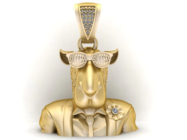 Success Sheep Pendant 3D Printable Model 3D Print Model .c4d .max .obj .3ds .fbx .stl .blend 