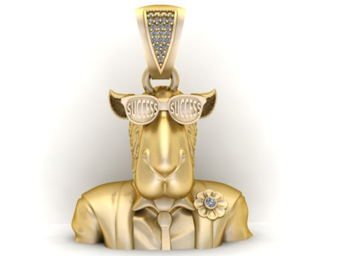 Success 羊吊坠 3D 打印模型 3D 打印模型