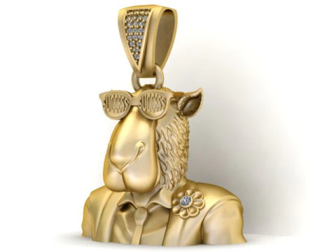 Success Sheep Pendant 3D Printable Model 3D Print Model