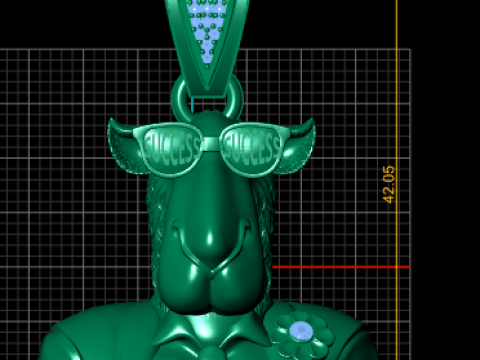 Modello stampabile 3D con ciondolo pecora di successo Modello di stampa 3D