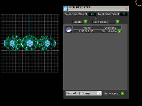 Model Cetak 3D Gelang Bunga Organik Model Cetak 3D
