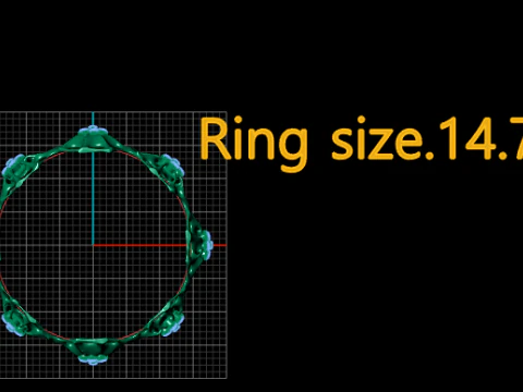 Organic Floral Bracelet 3D Printable Model 3D Print Model