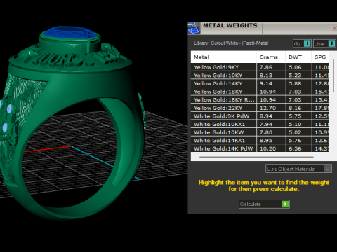 Modello stampabile 3D dell'anello del campionato Modello di stampa 3D