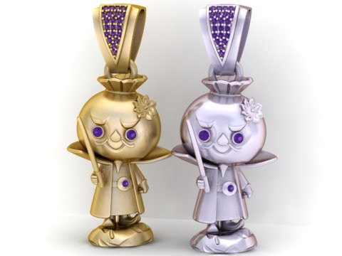 Wisiorek z dyni dżentelmena Model do druku 3D Model do druku 3D