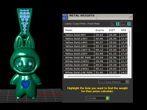 Modèle imprimable en 3D de pendentif coeur lapin Modèles 3D en vedette
