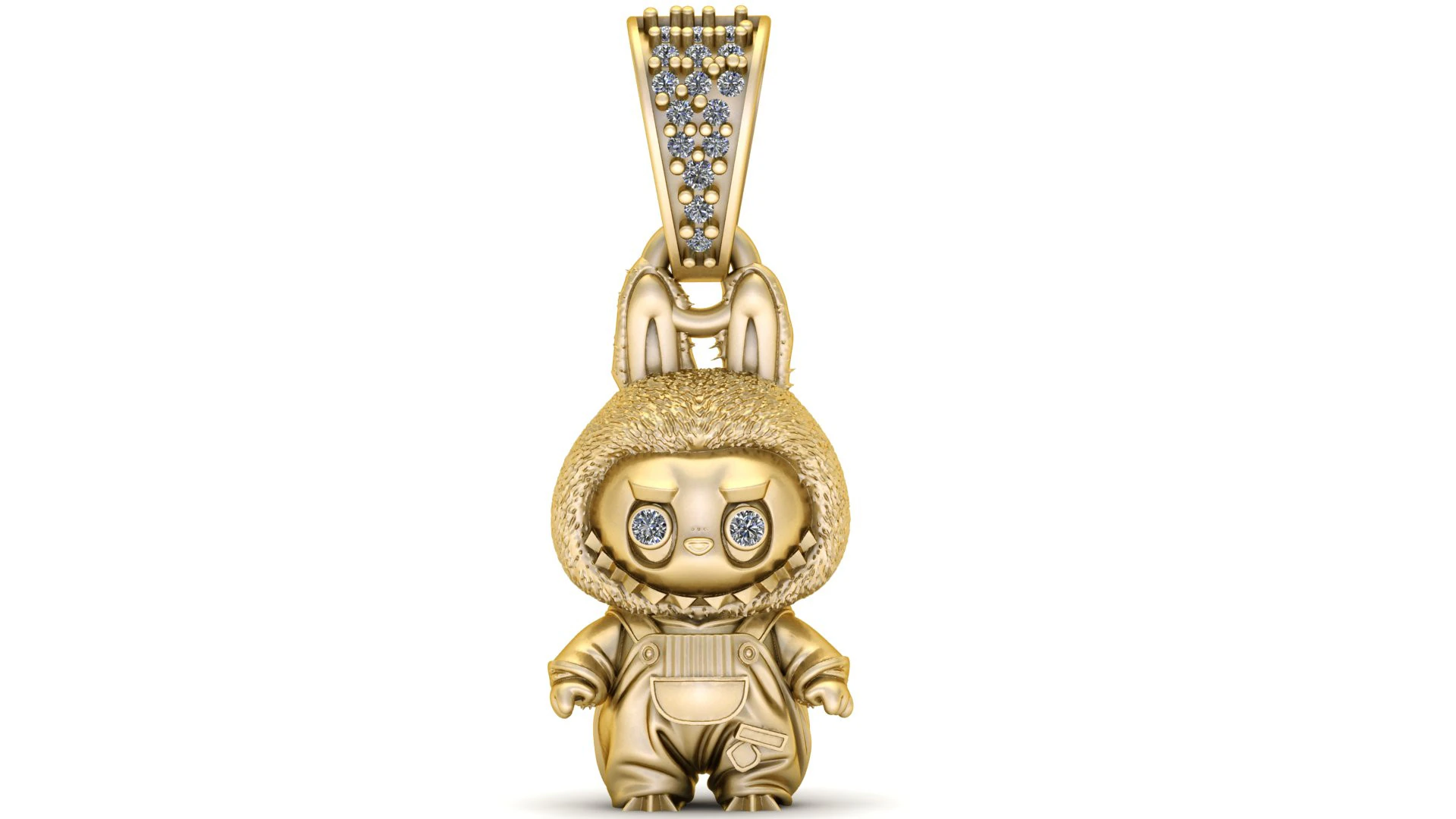 Hoodie Bunny Pendant 3D Printable Model 3D Print Model .c4d .max .obj .3ds .fbx .stl .blend