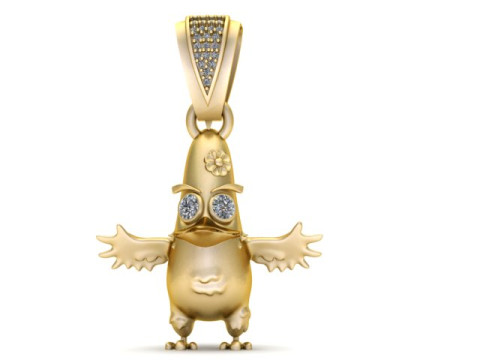 Colgante de criatura sonriente modelo imprimible en 3D Modelo de impresión 3D