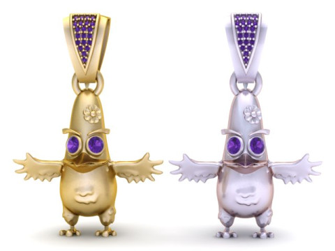 Gülümseyen Yaratık Kolye 3D Yazdırılabilir Model 3D Baskı Modeli