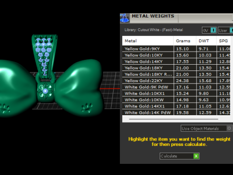 Подвеска с бантом и следами лап 3D модель для печати 3D Принт Модель