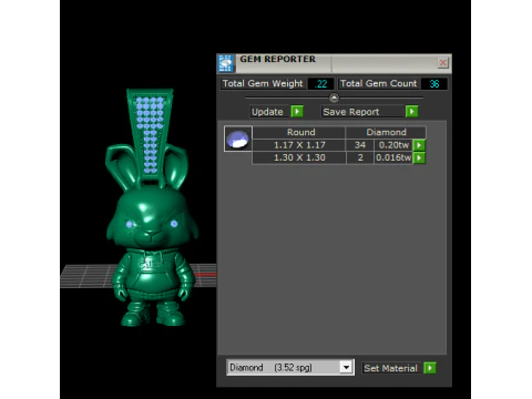 Angry Rabbit Pendant 3D Printable Model 3D Print Model