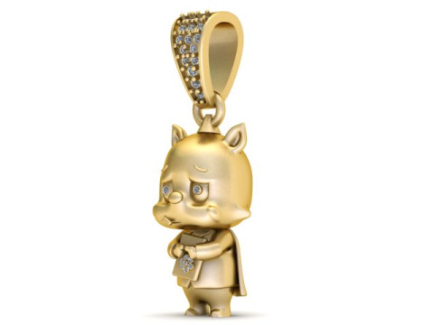 Cute Crying Creature Pendant 3D Printable Model 3D Print Model