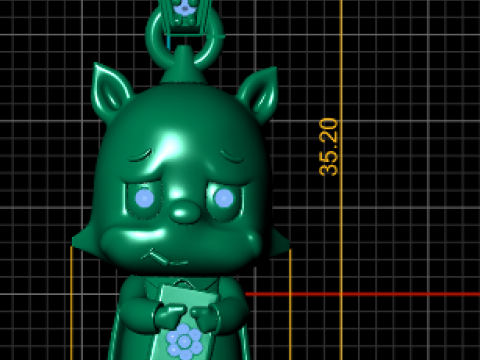 Cute Crying Creature Pendant 3D Printable Model 3D Print Model