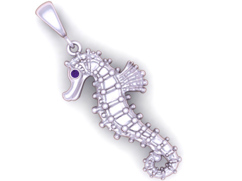 3D-модель для друку з підвіскою «Морський коник». 3D Принт Модель