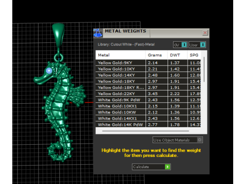 3D-модель для друку з підвіскою «Морський коник». 3D Принт Модель