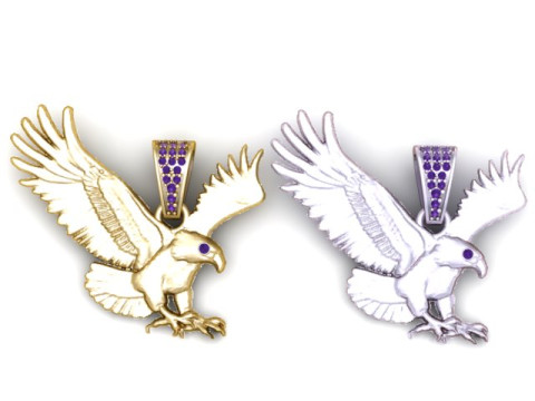 Modèle imprimable en 3D de pendentif aigle volant Modèles 3D en vedette