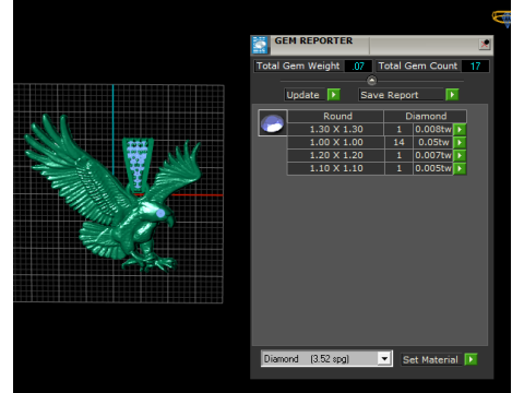 Modèle imprimable en 3D de pendentif aigle volant Modèles 3D en vedette
