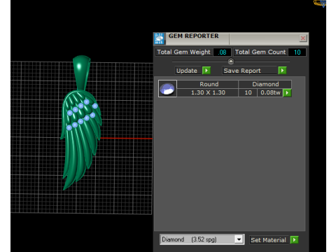 Modello stampabile 3D con ciondolo ala d'angelo Modello di stampa 3D