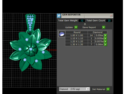 Classic Floral Pendant 3D Printable Model 3D Print Model