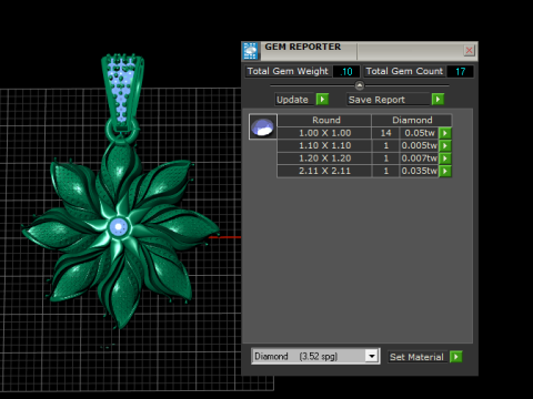 Premium Wabenblumen-Anhänger 3D-druckbares Modell 3D Druckmodell
