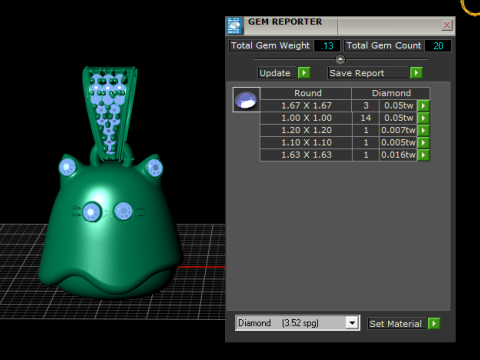 可爱的猫幽灵吊坠 3D 打印模型 3D 打印模型