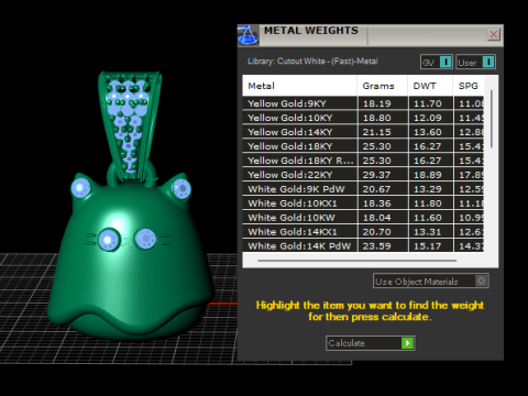 可爱的猫幽灵吊坠 3D 打印模型 3D 打印模型