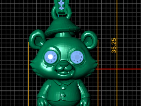 Panda Farmer Pendant 3D Printable Model 3D Print Model