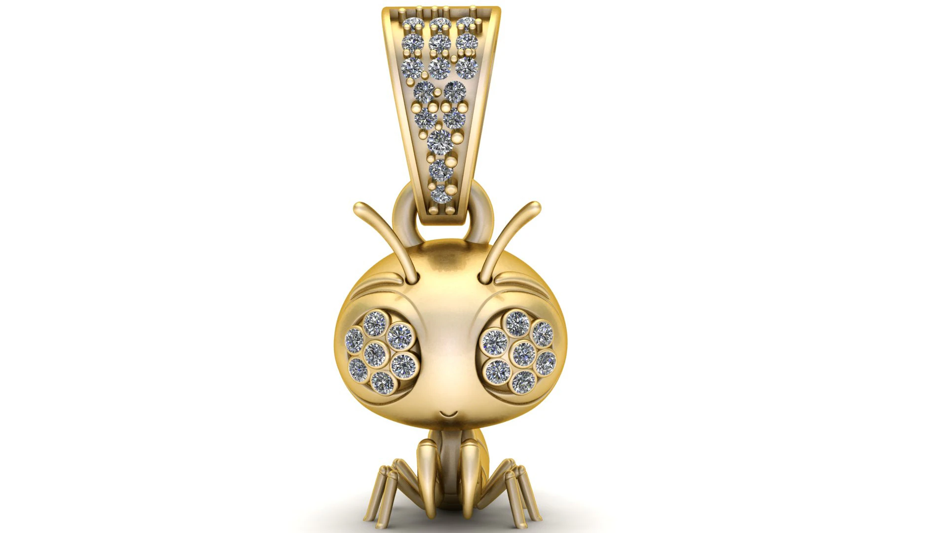 Insect Pendant 3D Printable Model 3D Print Model .c4d .max .obj .3ds .fbx .stl .blend