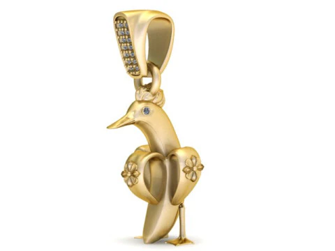 Bird Pendant 3D Printable Model 3D Print Model