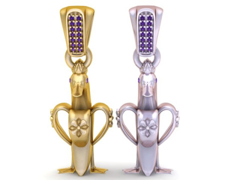 鸟吊坠 3D 打印模型 3D 打印模型